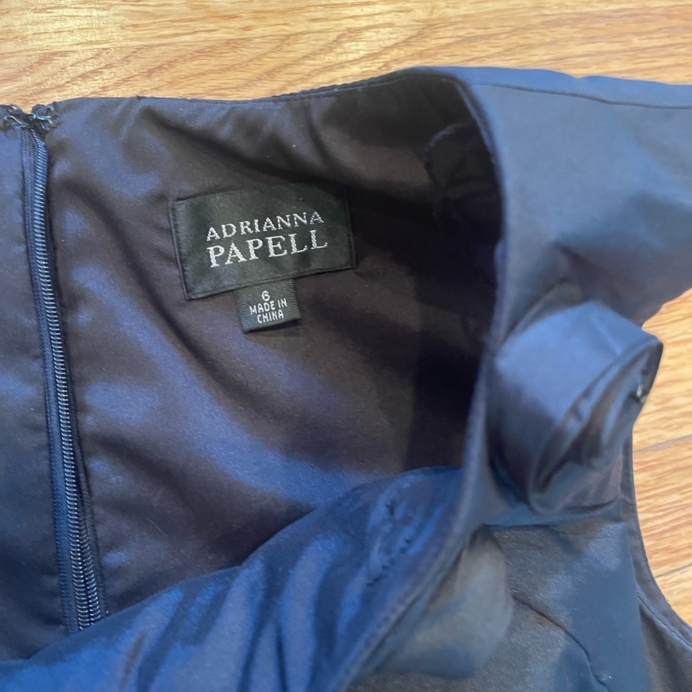 Adrianna Papell Women’s 6 Elegant Black Dress - Picture 3 of 6
